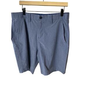 Denali Flat Front navy Blue Shorts with Relaxed Tailored Fit 34